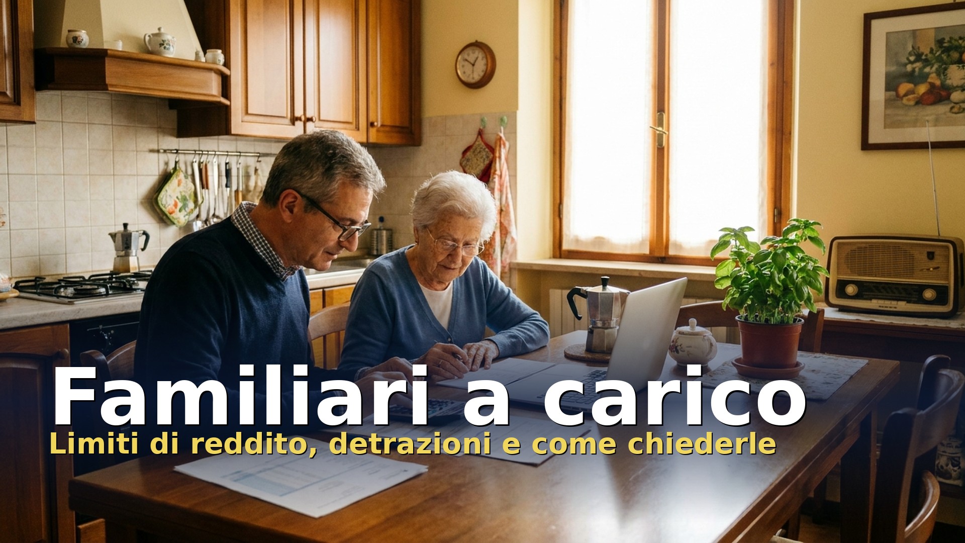 Familiari a carico: limiti di reddito e detrazioni per coniuge, figli e genitori
