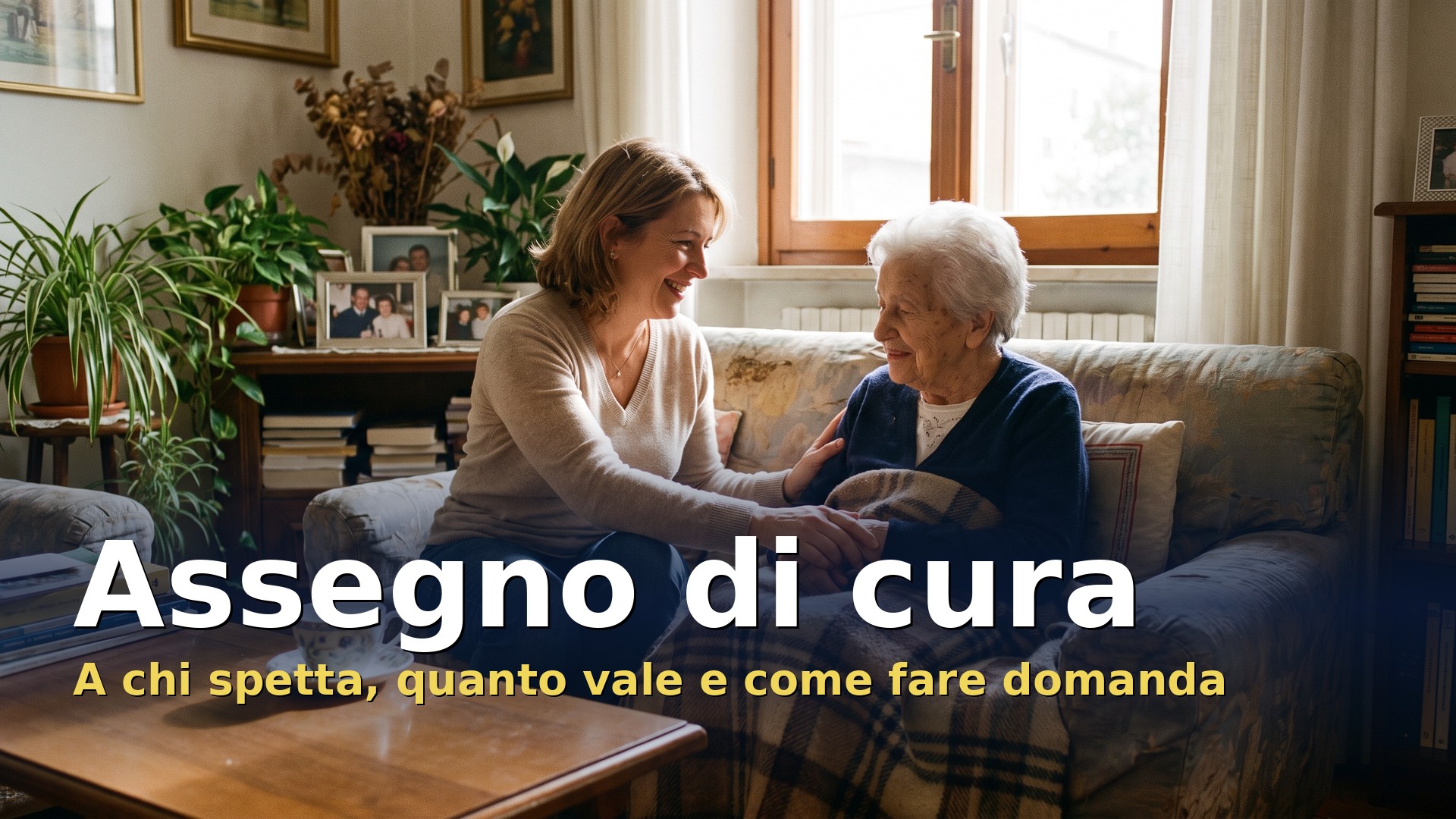Assegno di cura: figlia che assiste a casa la madre anziana non autosufficiente